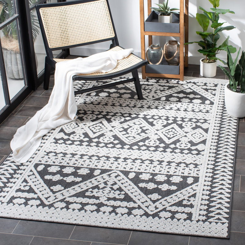 Tapis géométrique Doe Performance, Rectangle 8 pi x 10 pi