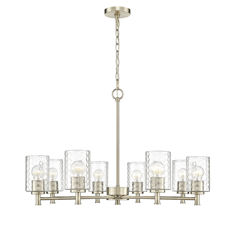 8 - Light Dimmable Classic / Traditional Chandelier, Modern Gold