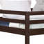 Twin Loft Bed with Espresso Finish - No Box Spring Needed, Solid Pine Wood Frame-150592365