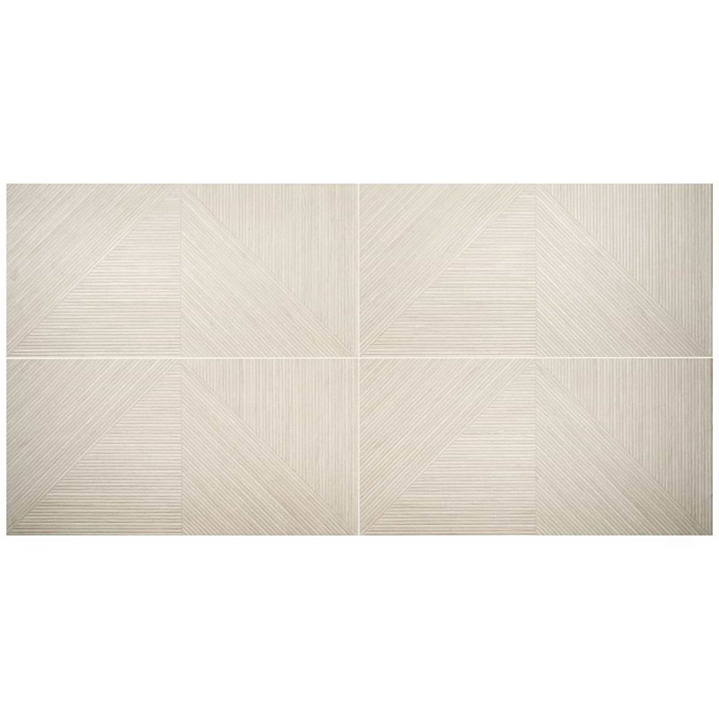 Enso 24X48 Matte Porcelain Wall Tile, Ash Beige