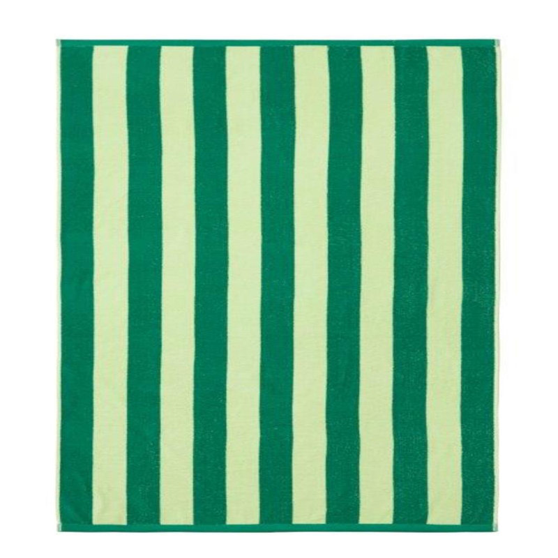 Pennsylvania Midweight Jacquard Beach Towel, Green/Ivory