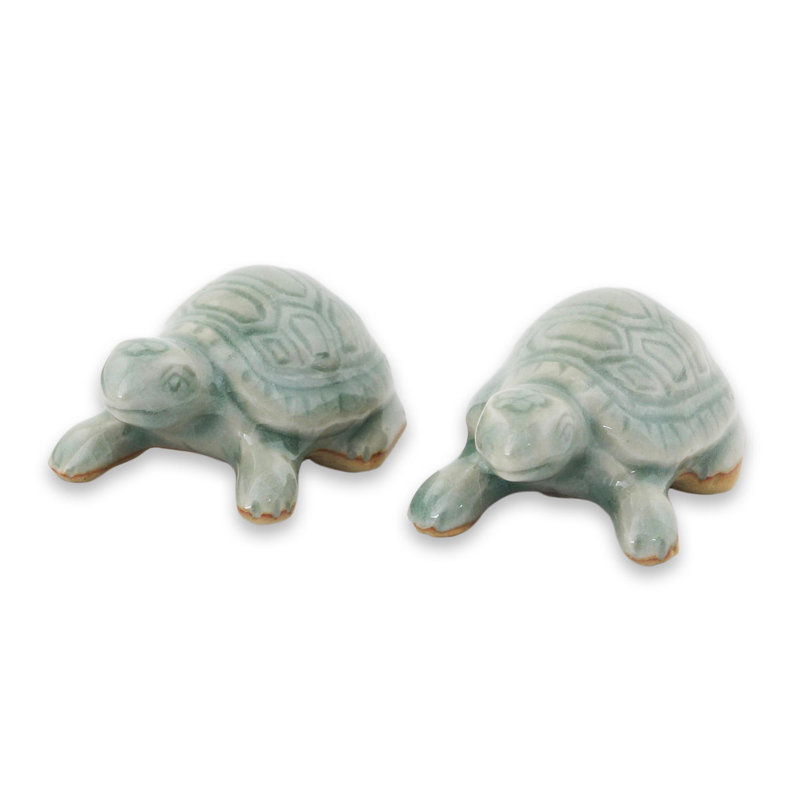 Figurine de tortue en céramique résistante Fareena