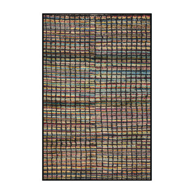 Tapis décoratif multicolore à motif abstrait