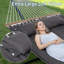 Hamac pour 2 personnes avec support - robuste, portatif pour le patio et le camping, capacité de 475 lb, avec sac de transport et oreiller