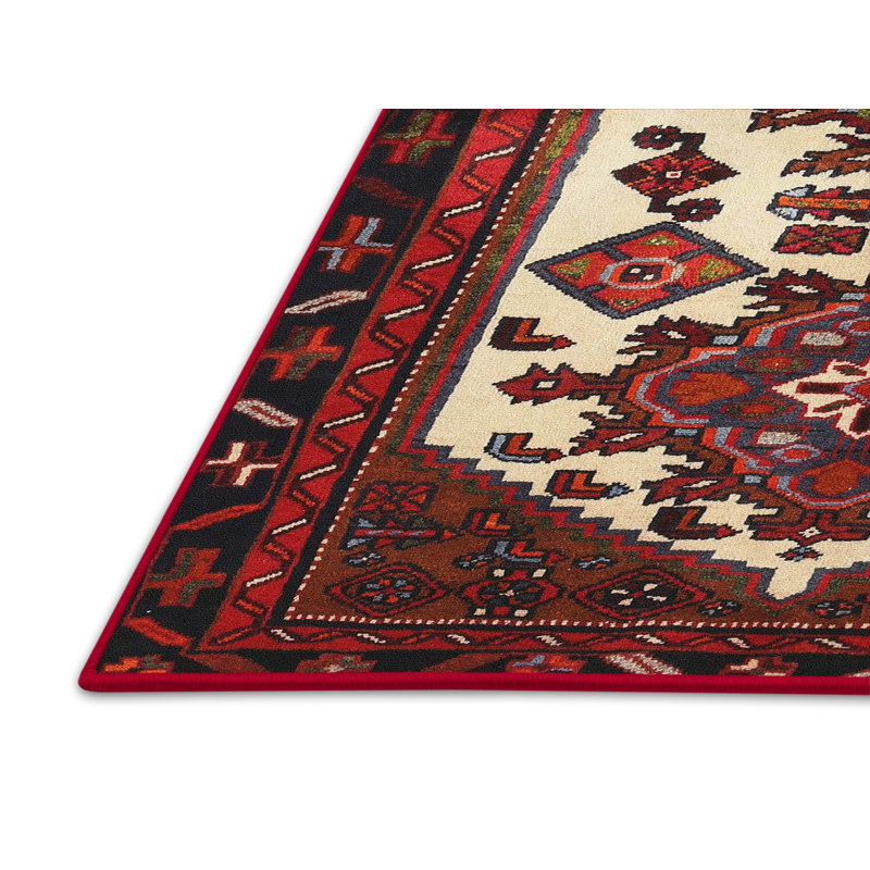 Tapis oriental brun / beige, Rectangle 5 pi x 7 pi