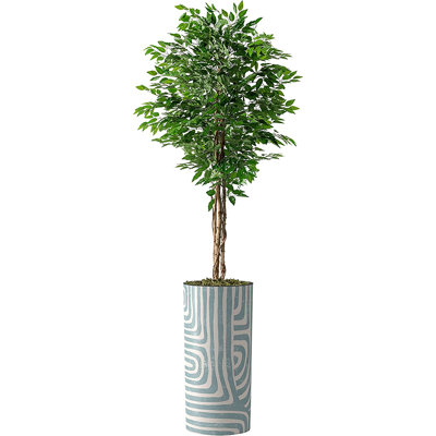 75'' Faux Ficus Tree in Pot