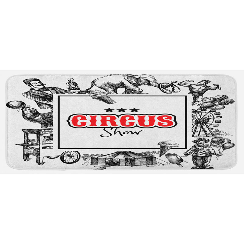 Eclectic Polyester Kitchen Mat