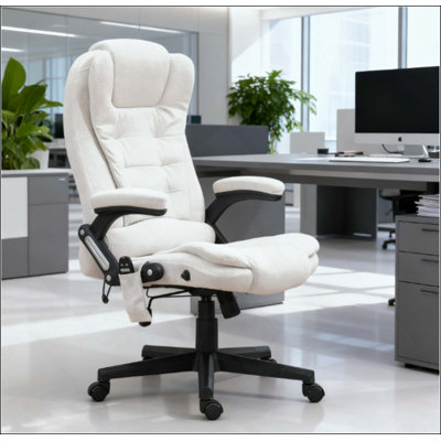 Fauteuil de massage avec dossier chauffant et dossier haut inclinable