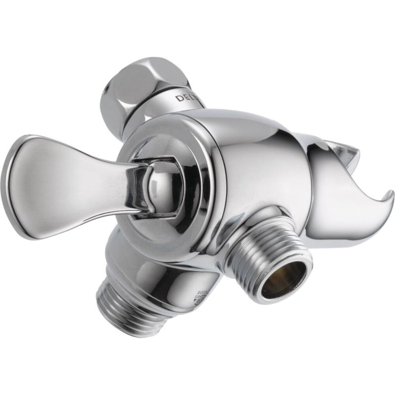 Inverseur de bras à 3 voies avec fixation pour douche à main Universal Showering Components, Chrome