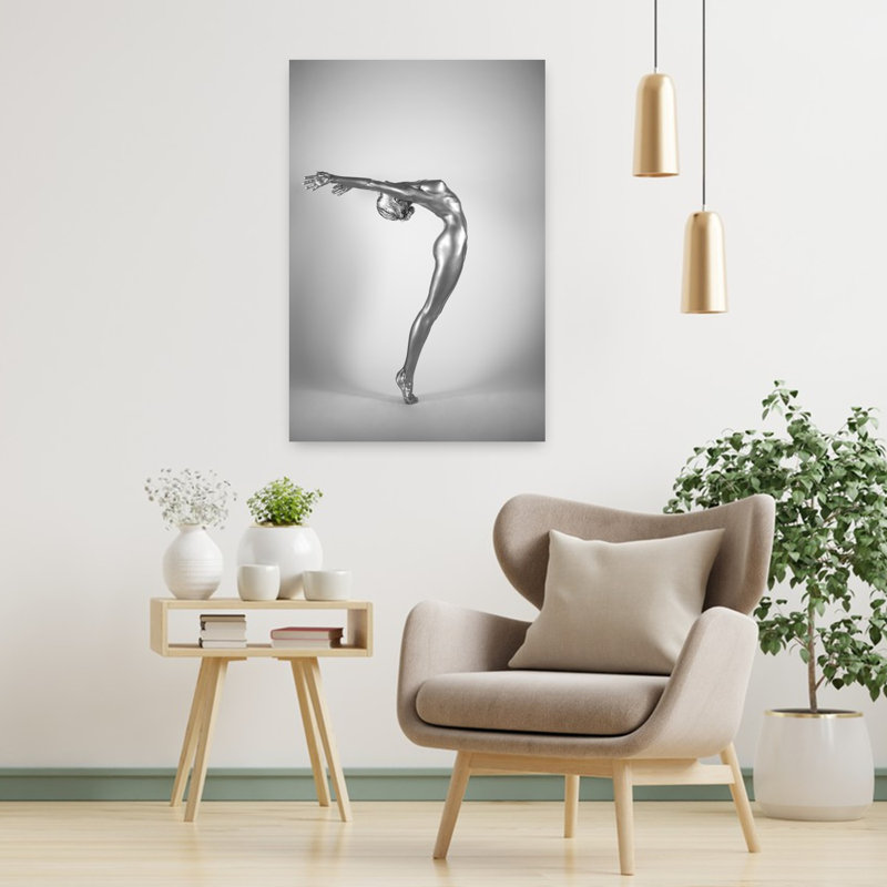 2Light Contemporary Portrait Art mural, H 36 po x l 24 po