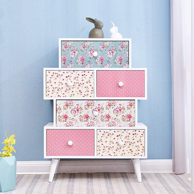 Canterbury Solid Wood 53 cm W Chest of 6 Drawers