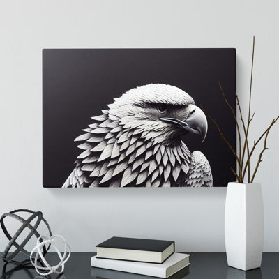 Harmonious Eagle Bird - Wrapped Canvas