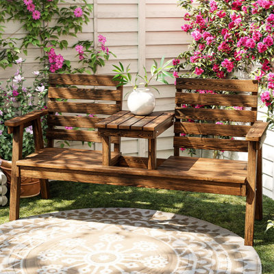 Banc d'extérieur en bois massif Modern Modern