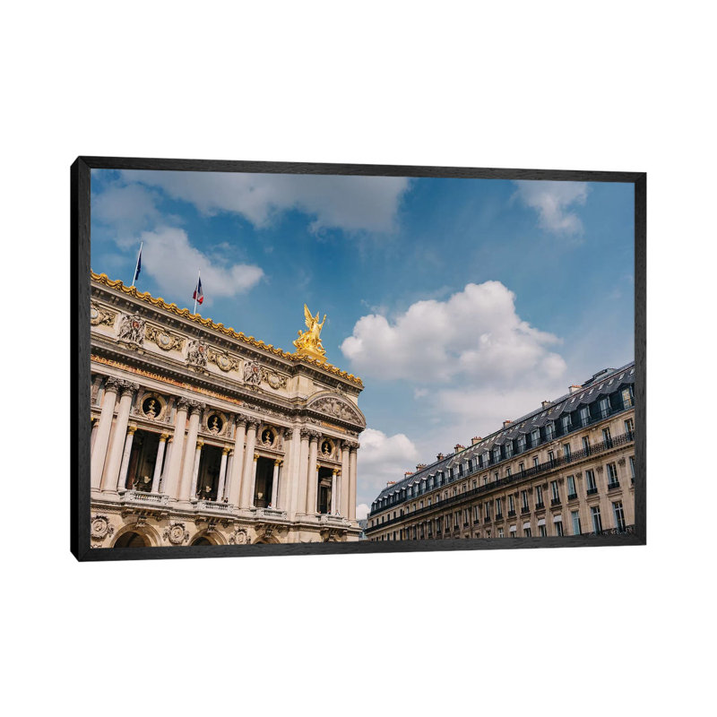 Paris Opera by Bethany Young - Print on Canvas, Black Framed, 45.72cm H x 66.04cm W x 3.81cm D