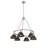 Felda 6 - Light Steel Dimmable Cone Chandelier-99998923-99998920