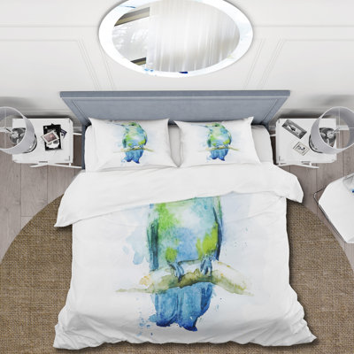 Colibri Bird - Traditional Duvet Cover Set - Microfiber Polyester
