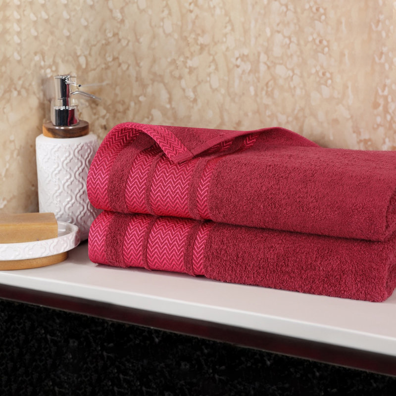 Drap de bain en coton Graden, Canneberge