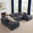 Wilroy 6-Piece Reversible U-Shaped Sectional-759022790