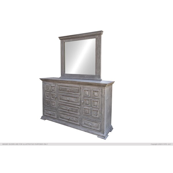 Rosalind Wheeler Terra Dresser Mirror In Gray 