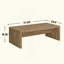 Table basse rectangulaire en bois d'ingénierie