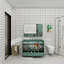 Armoire de rangement 48 po pour salle de bain 48 po - 4 portes à fermeture douce et 2 tiroirs-116645592