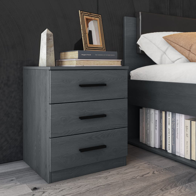 Bloxberg 46cm W Manufactured Wood Bedside Table