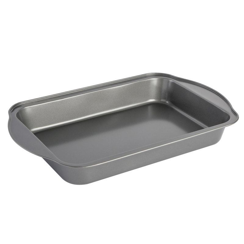 Spice By Tia Mowry 13 x 9 Inch Rectangle Carbon Steel Roaster With Carrier in Teal