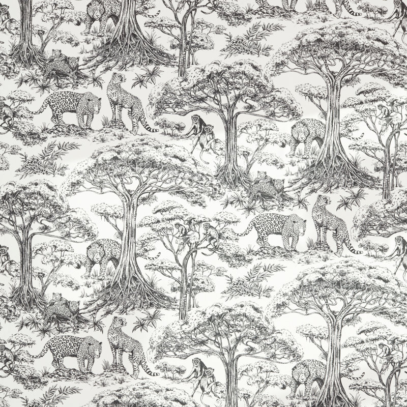 Kisumu Cotton Blend Fabric, Noir