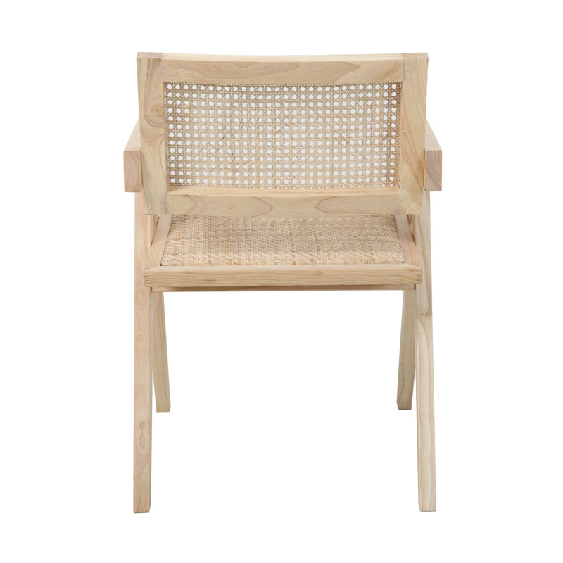Ernie 45cm H Fabric Upholstered Armchair, Natural Brown