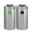 Poubelle à compost et poubelle en acier inoxydable 27 gallons-101587506