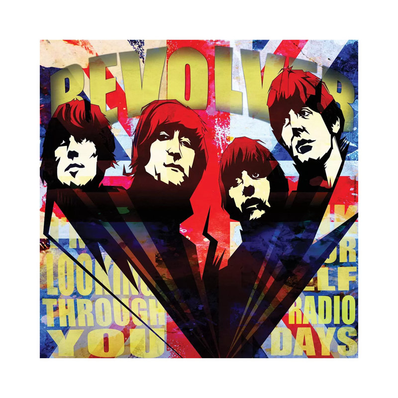 Fab 4 Chasing The Sun by Radio Days - Wrapped Canvas Gallery-Wrapped Canvas Giclée, 30.48 cm H x 30.48 cm W