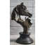 Necking Horses Bronze Bust Sculpture Statue Equestrian Decor Signed Original Art