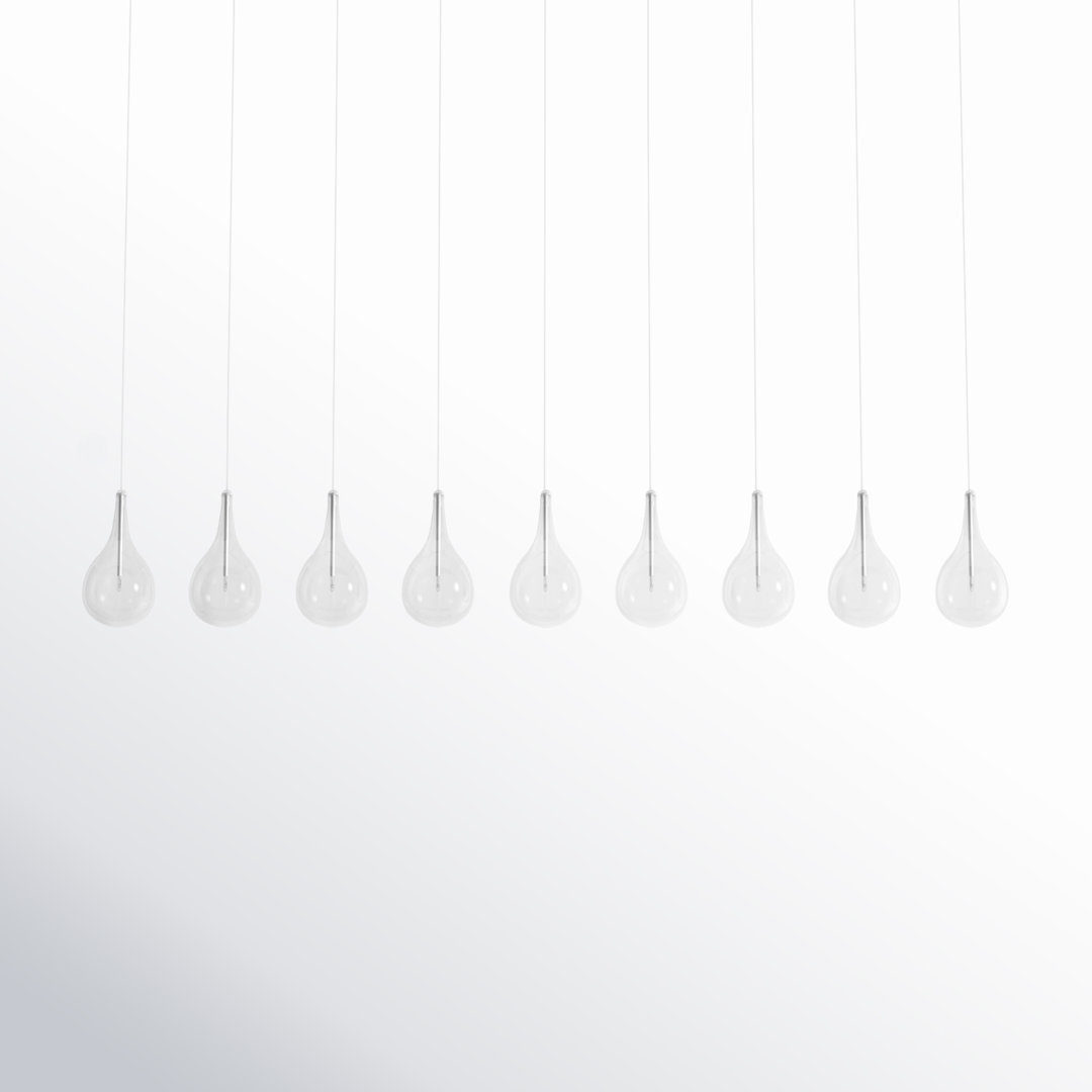 Deva 9-Light Teardrop Dimmable Pendant AllModern Bulb 