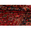 Tapis rouge en laine noué à la main de conception unique 6 pi 1 po x 9 pi 6 po Abadeh