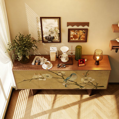 Retro simple and light luxury sideboard