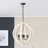6 - Light Wood Chandelier