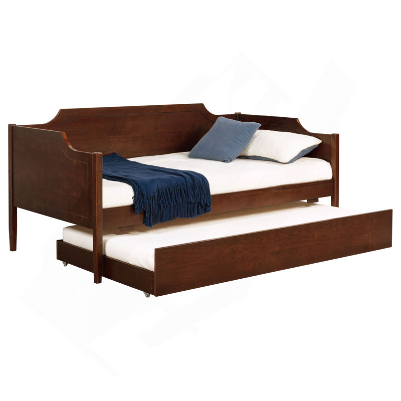 Cherry Wood Twin Daybed With Trundle