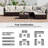 Forksville Wicker 6 - Person Modular Patio Conversation Set with Cushions-26215175