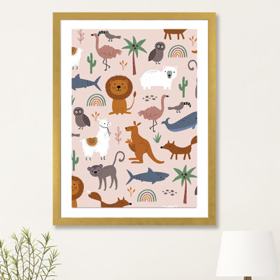 «Baby Animal Menagerie II» par Nina Seven - reproduction d'art