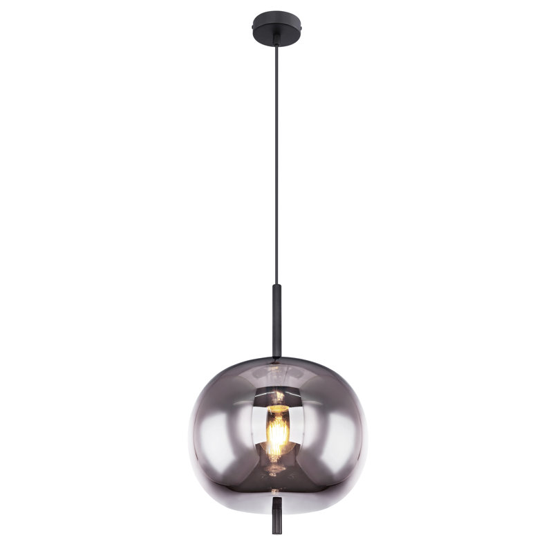 Stasya 1 - Light Black/White/Silver Single Pendant