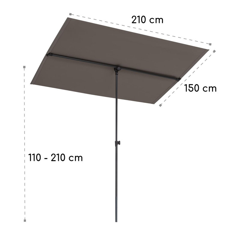 13.5cm Parasol, Grey
