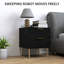 40cm W Manufactured Wood Bedside Table-1815435186