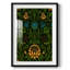 Motif floral rétro CCLXV - impression encadrée-2003249801