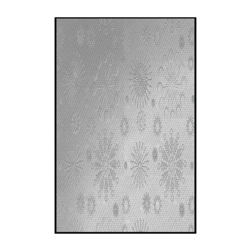 Tapis zone grise à motifs, Rectangle 7 pi x 9 pi