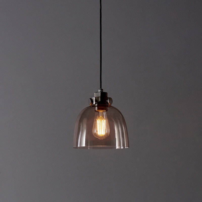 Waddell 1 - Light Single Pendant, Smokey Grey