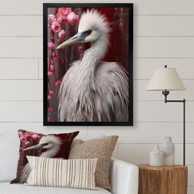 Photographie majestueuse d'un oiseau blanc