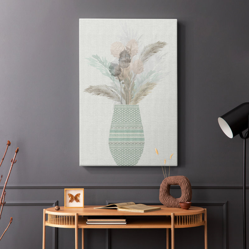 Cattail Arrangement II -Gallery Wrapped Cavas, 48" H x 32" W