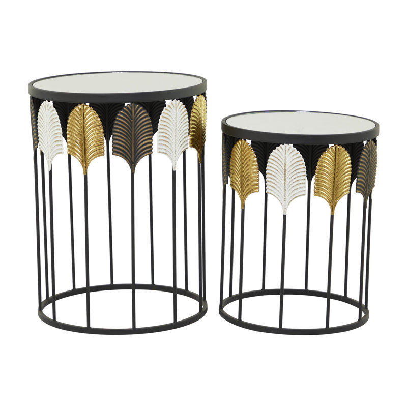 Glass Top End Table Set