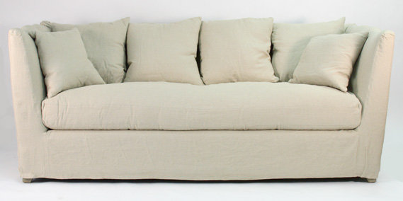 87 in. Reception Sofa, Natural