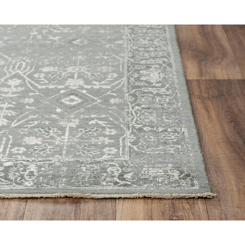 Tapis oriental en laine gris, Rectangle 9 pi x 12 pi